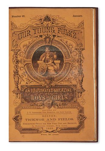 [DICKENS, CHARLES.] Holiday Romance [in:] Our Young Folks. An Illustrated Magazine for Boys and Girls.